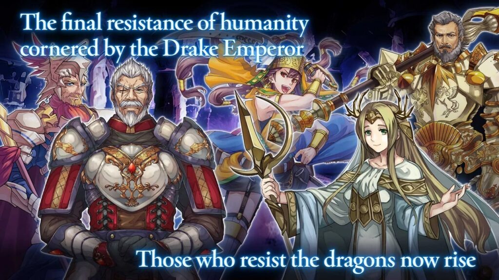 featured image for our news on Dragon Takers pre-registration. It features different characters from the game in armour and other outfits.