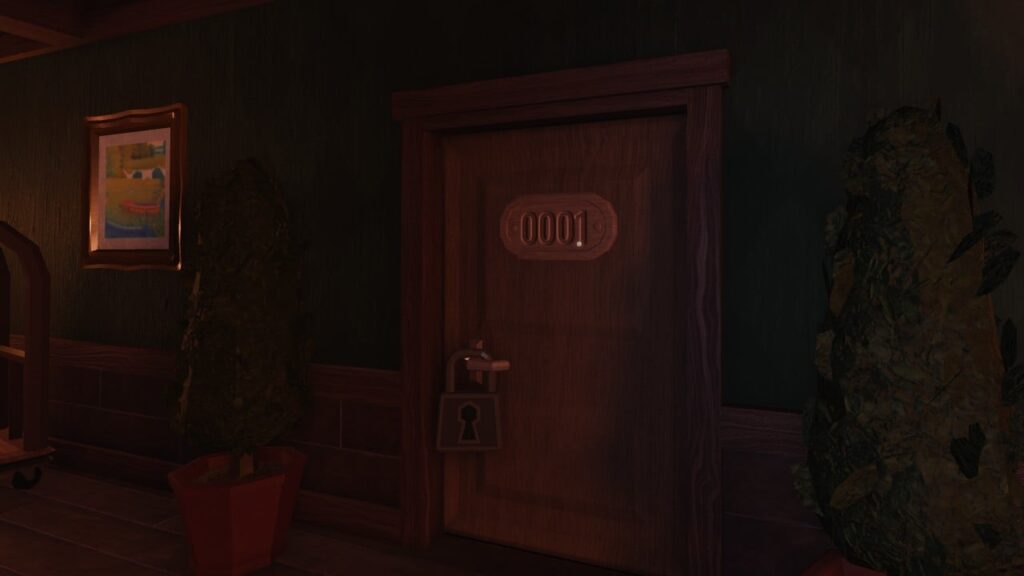 Feature image for our Doors Modifiers guide. It shows the Door 0001 of The Hotel.