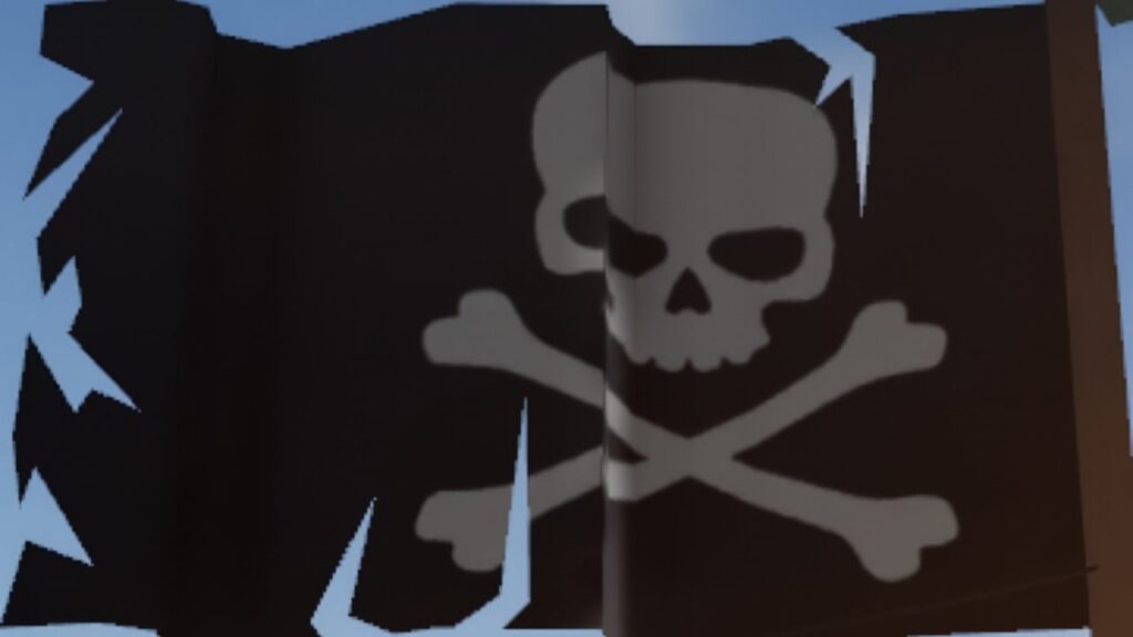 Feature image for our Fisch Nukes guide. It shows a skull and cross bones.